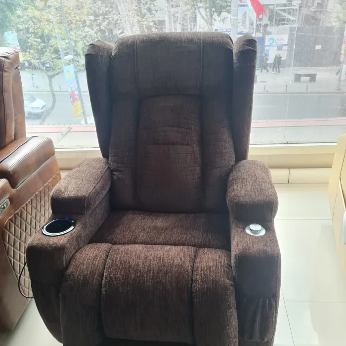 Cellini Happy Daddy Pro Deri Kahve - Masajlı Baba Tv Koltuğu