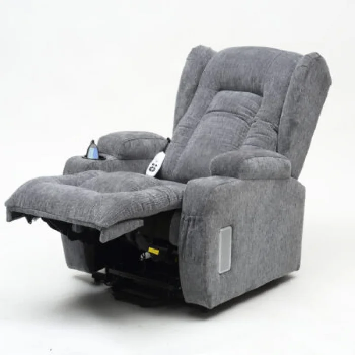  Cellini Happy Daddy Pro Kumaş Gri - Masajlı Baba Tv Koltuğu - HDPro